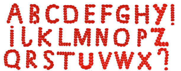istock Rose Petal Letters XXXXL - Stock Image 509898595