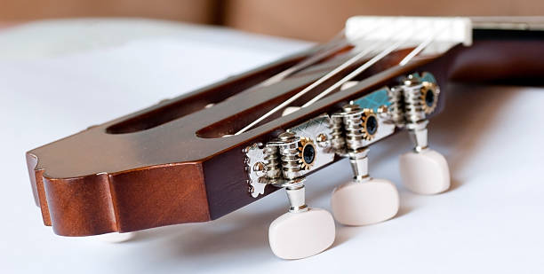 istock Headstock of classical guitar close up 509907856