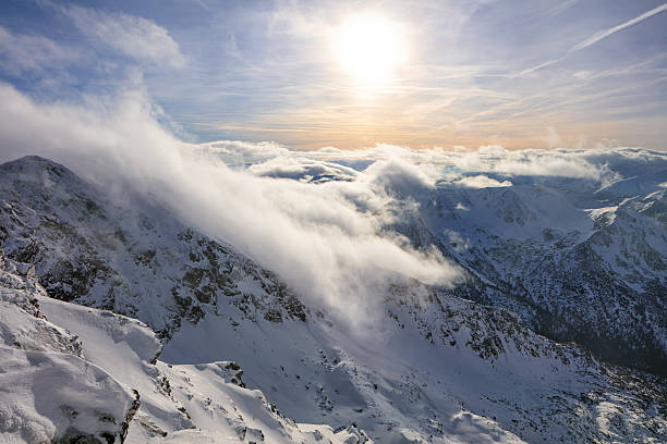 istock Winter landscape of high snowy mountains 509909320