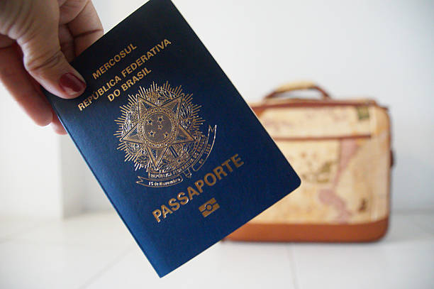 istock Brazilian passport and suitcase 509910042