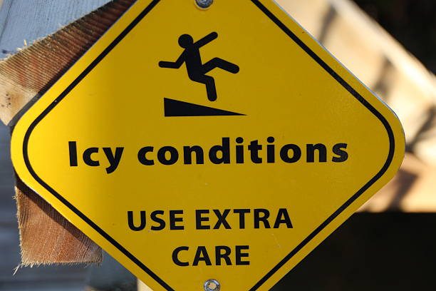 istock Icy conditions warning sign 509910616