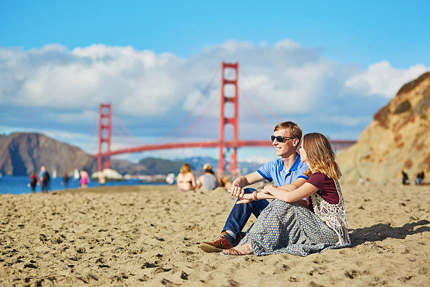 istock Romantic loving couple having a date  in San Francisco 509912026