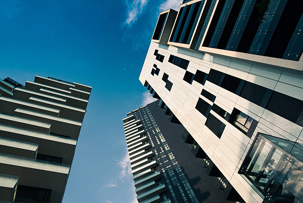 Modern Towers and skyscrapers and sky