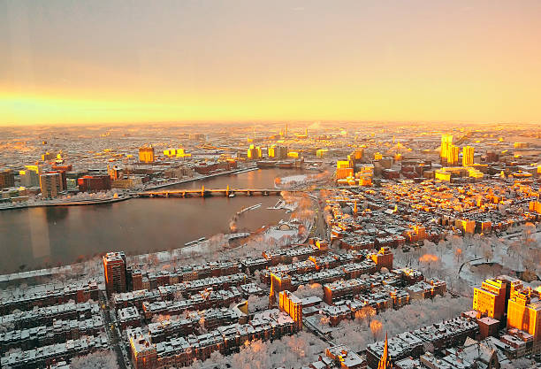 istock Sunset after the snow storm in Boston 509916510