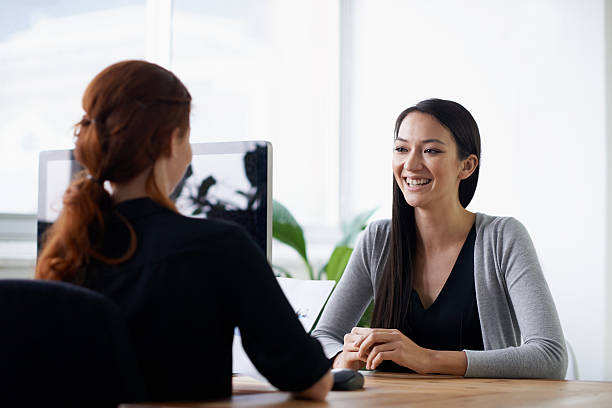 istock She brought her warmest smile to the interview 509916897