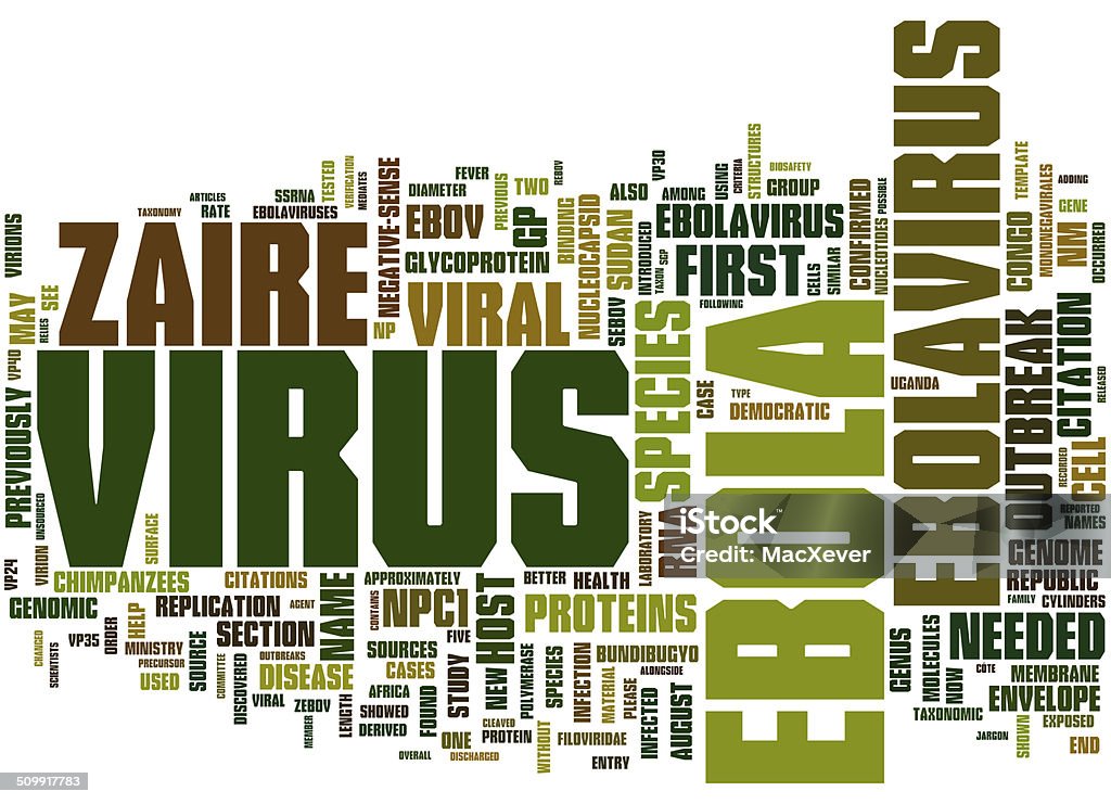 Ebola Virus Ebola virus related concepts isolated on white background Bacterium Stock Photo