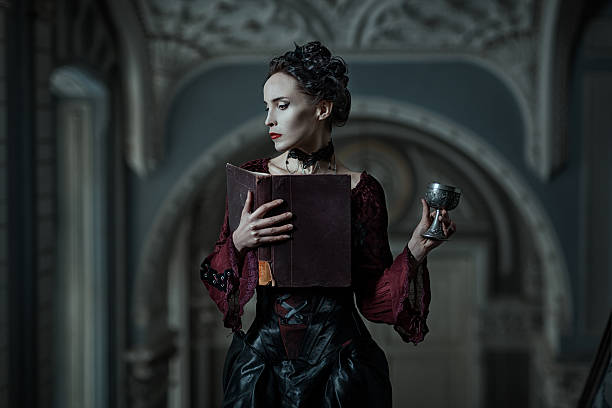 Mystic woman with a book.