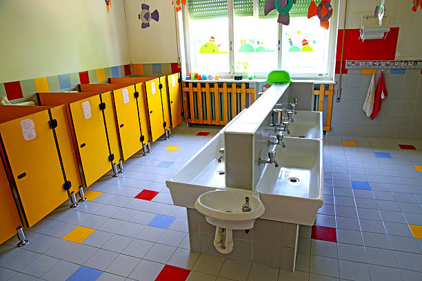 istock small bathrooms and sinks in a school for young children 509917959