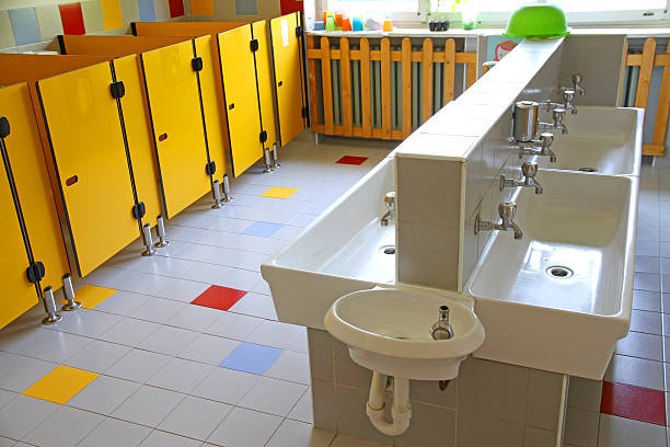 istock small bathrooms and low sinks in a school 509917965