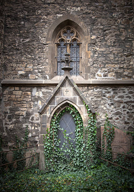 istock Abandoned church with ivy in prague 509921007