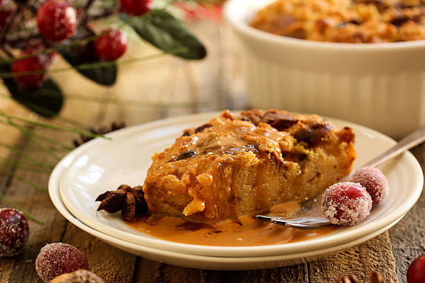 Bread Pudding Christmas dessert Bread Pudding Christmas dessert bread pudding christmas stock pictures, royalty-free photos & images
