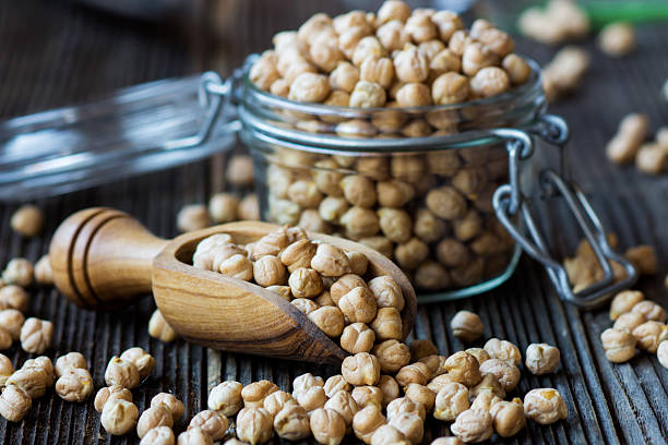 istock Grains of raw chickpeas 509924216