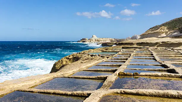 These 350-year-old salt pans, stretch about 3km along the coast