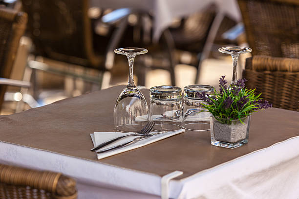 istock Cozy Restaurant tables ready for service 509927946