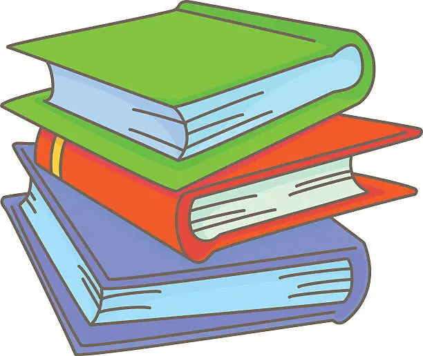 Vector illustration of Books