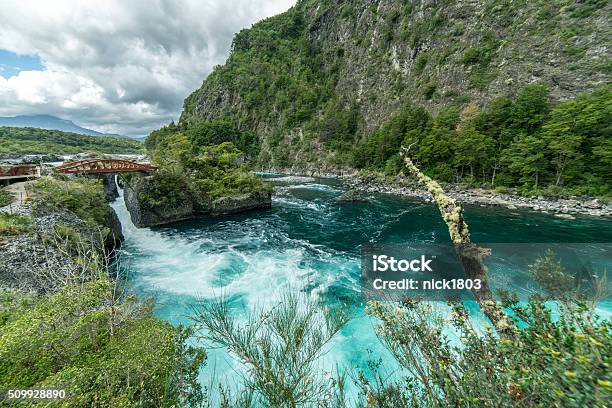 Raging River Rapids Of A Patagonia River Puerto Varas Chili Stock Photo - Download Image Now