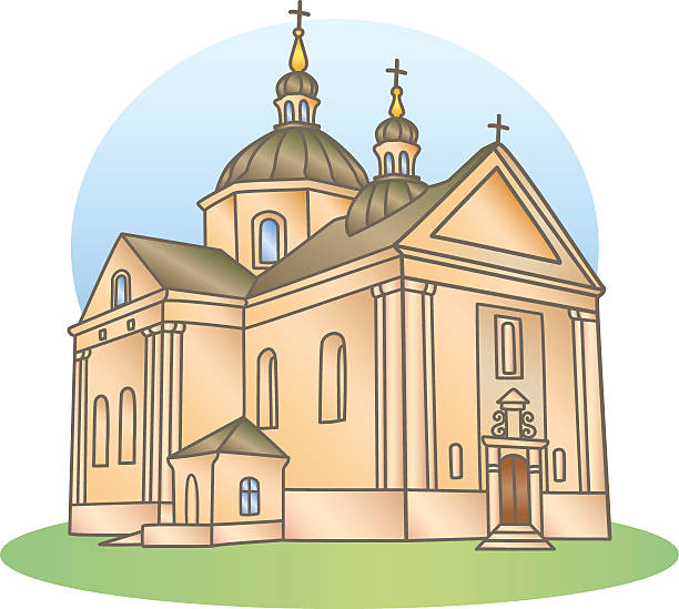 церковь - monkhood stock illustrations