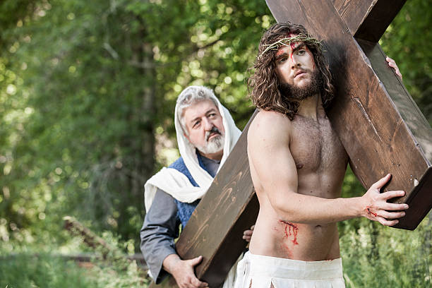 Jesus Christ the Savior of the World, the Prince of Peace, accused, scourged, and crucified for our sakes.