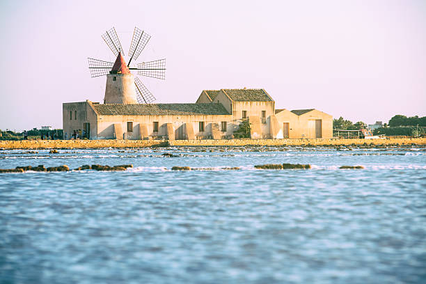 istock Pans of Trapani with windmills, in Sicily 509931370