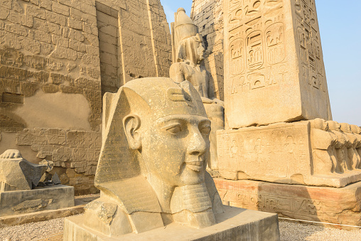 Entrance of Luxor Temple, Egypt 