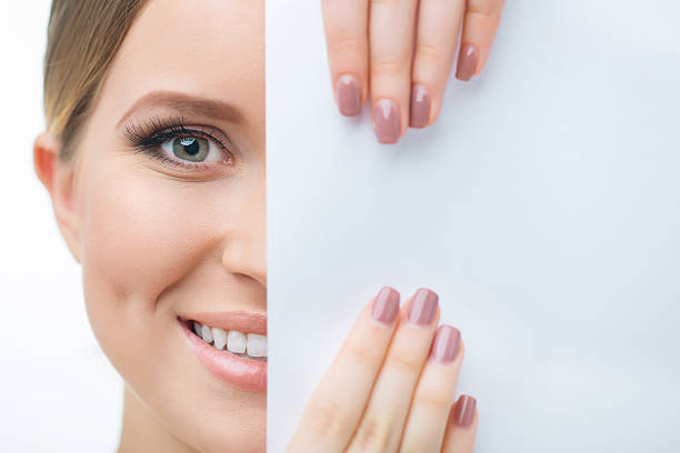 istock Smiling woman smiling on white background 509934658