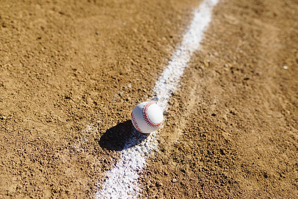 istock Baseball in a baseball field in California mountains 509936288