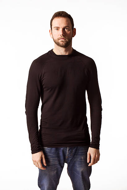 istock Handsome young man portrait in black. 509936684