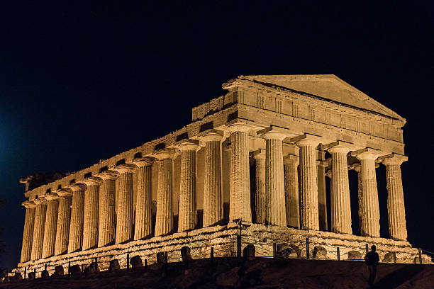 istock Temples in Agrigento night in Sicily - Italy 509936980