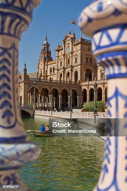 The Semicircular Plaza Of Spain In Seville Andalucia Spain Stock Photo - Download Image Now