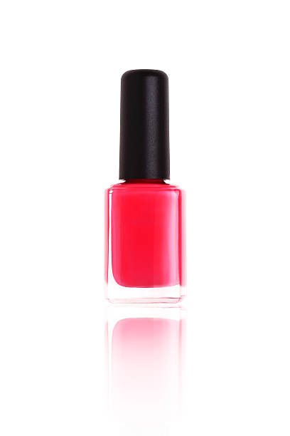 istock Red manicure bottle isolated on white.Clipping path. 509958567