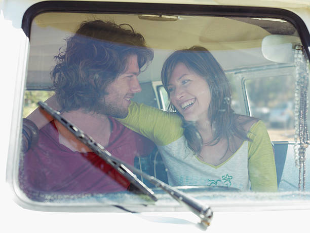 istock Couple In Van During Road Trip 509959007