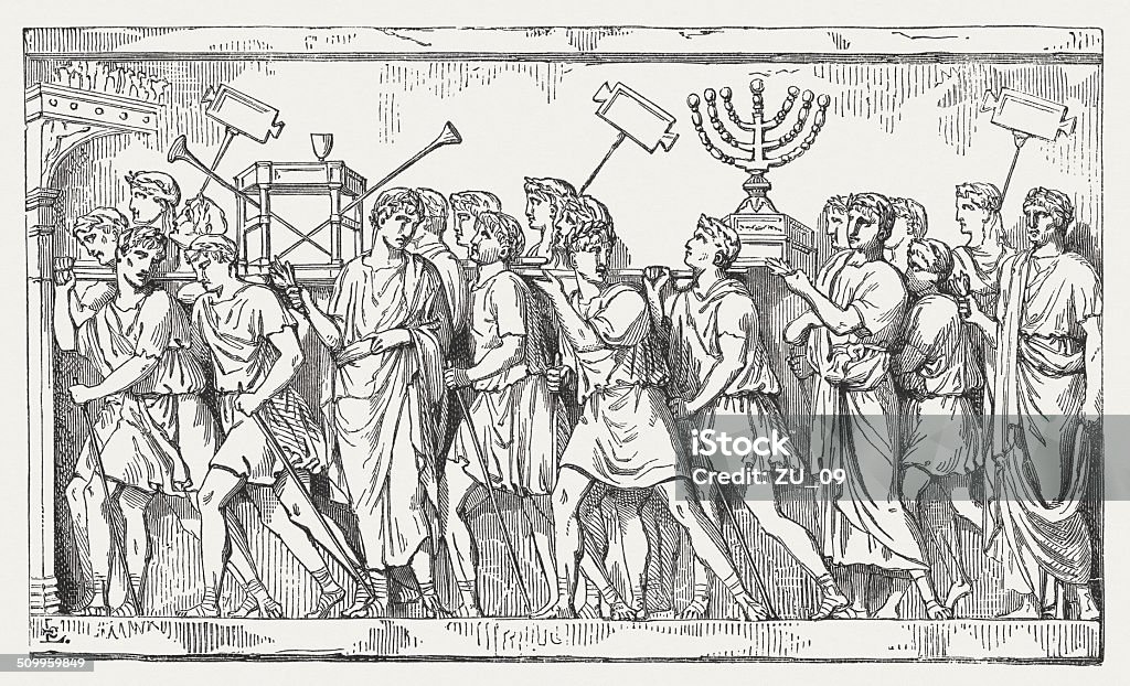 Plündern von Jerusalem - Lizenzfrei Titusbogen Stock-Illustration