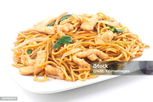 Chinese Chicken Lo Mein Stock Photo - Download Image Now - Lo Mein, Chicken - Bird, Chicken Meat