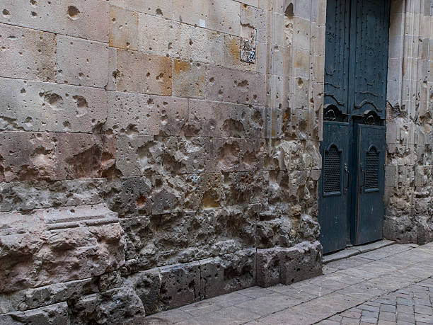 Square Sant Felip Neri (Barcelona) Bombarded by Franco's aviation in the Spanish civil war.
