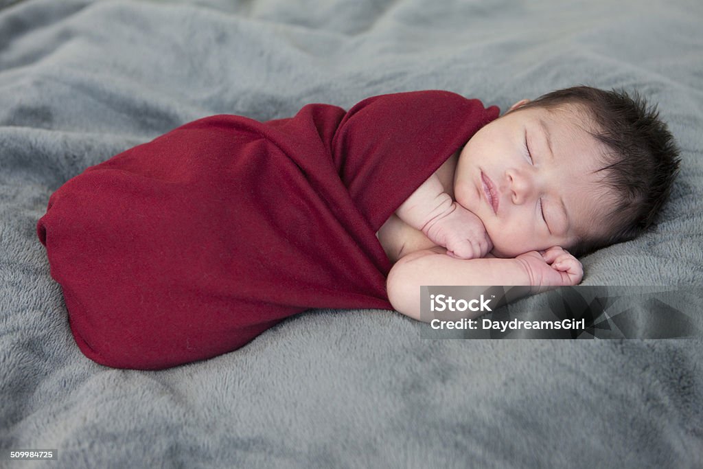 Newborn Baby Sleeping Newborn baby sleeping outside. Baby - Human Age Stock Photo