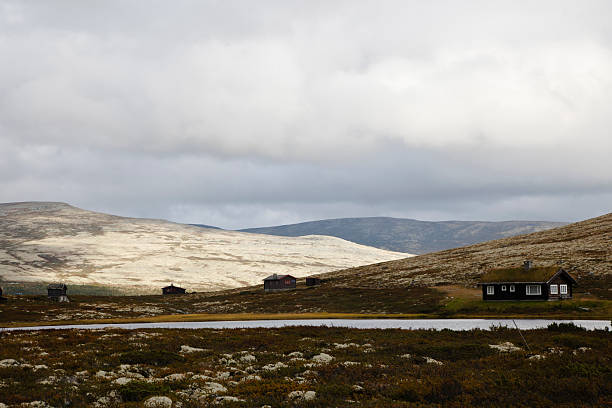 istock Mountain cabins  by a lake in summer. 509984787