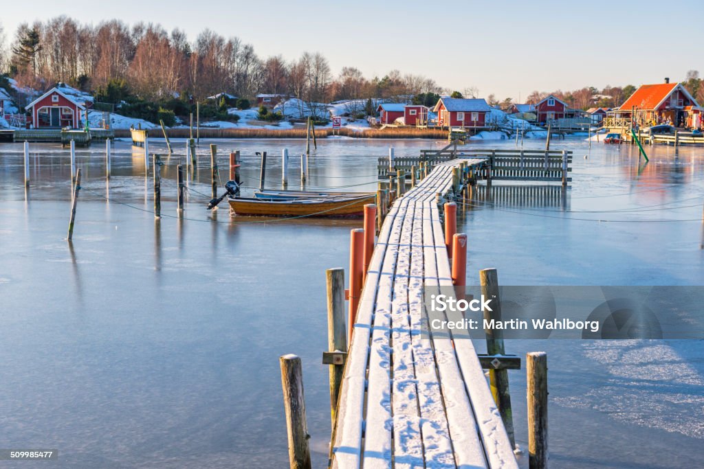 Embarcadero de invierno - Foto de stock de Aire libre libre de derechos