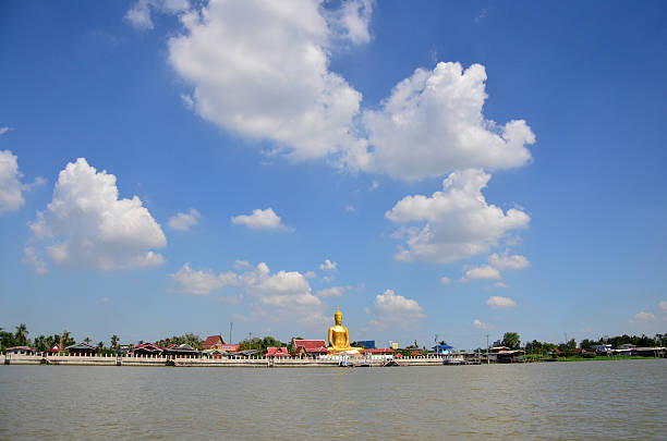 istock Golden Big Buddha statue image at Wat Bangchak Temple 509990356