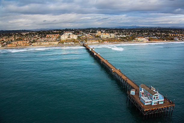 istock Oceanside California Pier and Coastline From Above 509990724