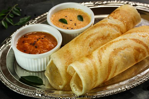 istock Dosa with chutney south Indian Breakfast 509992610