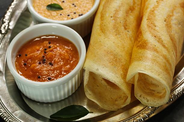 istock Dosa with chutney south Indian Breakfast 509992618