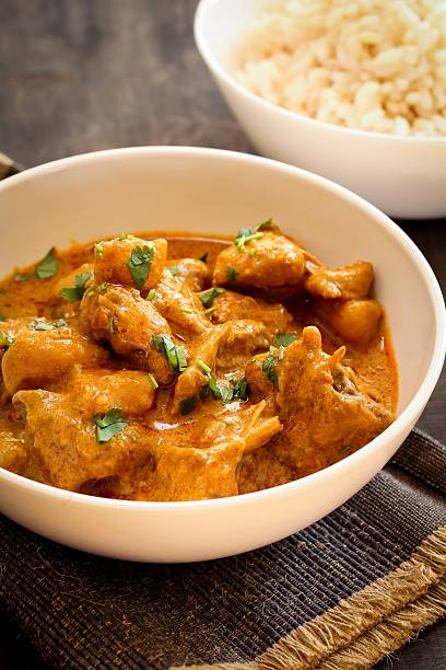 istock Chicken curry in a white bowl 509992692
