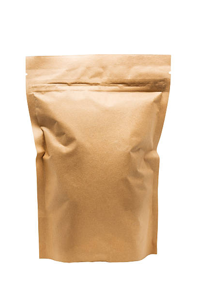istock Brown paper bag packaging with valve and seal 509993566