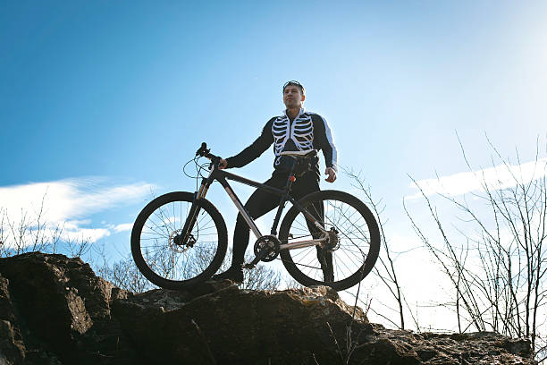 istock Cyclist riding mountain bike 510002882