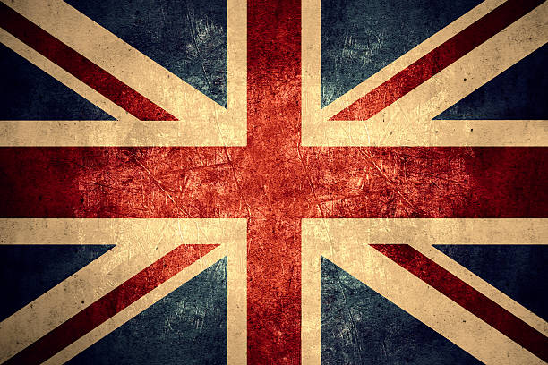 flag of United Kingdom stock photo