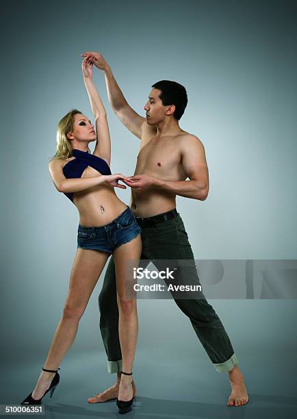 Dancing Man And Woman Stock Photo - Download Image Now - Activity, Adult, Adults Only