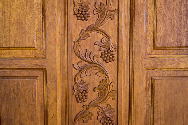 istock stripes Beautiful on wooden doors. 510007276