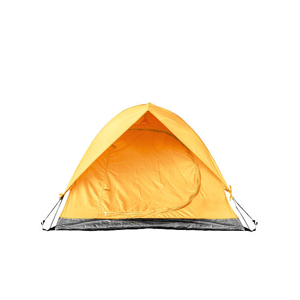 istock Isolated yellow dome tent 510007396