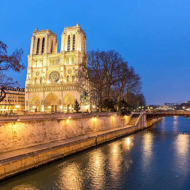 istock Paris Notre Dame at dusk 510008642
