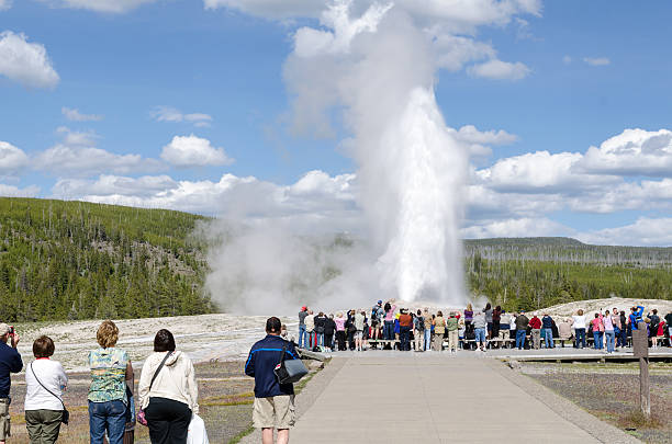 istock Crowds at Old Faithful Geyser, Yellowstone 510009001